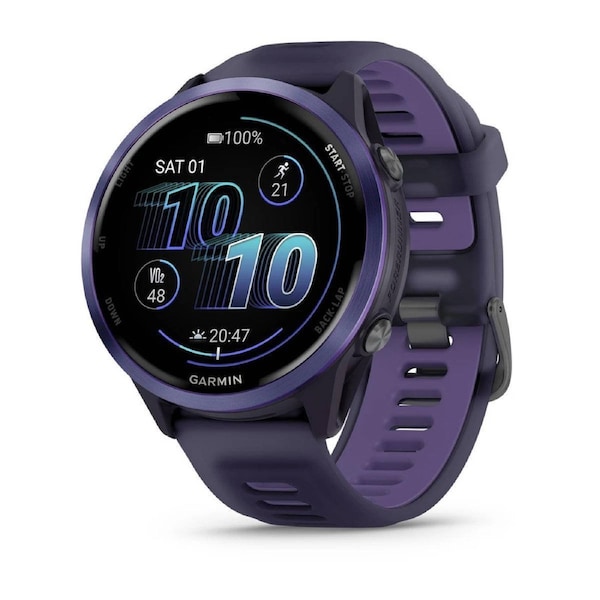 Garmin Forerunner 570 - 47mm Indigo Aluminum with Translucent Imperial Purple/Indigo Band
