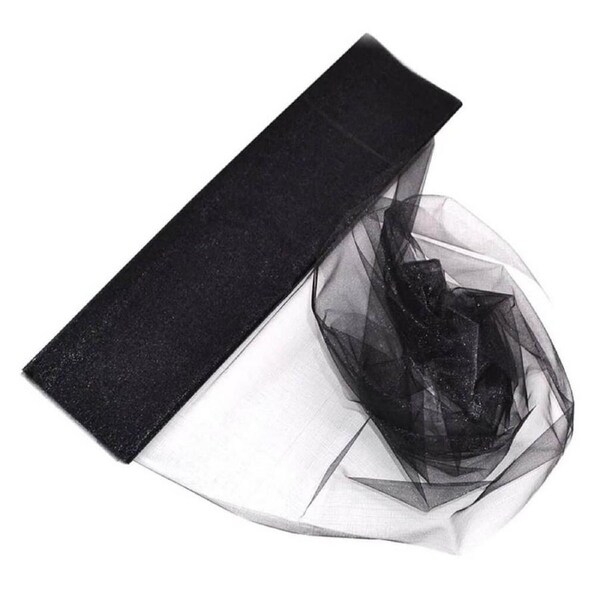 Black Crystal Organza 48cm x 5m