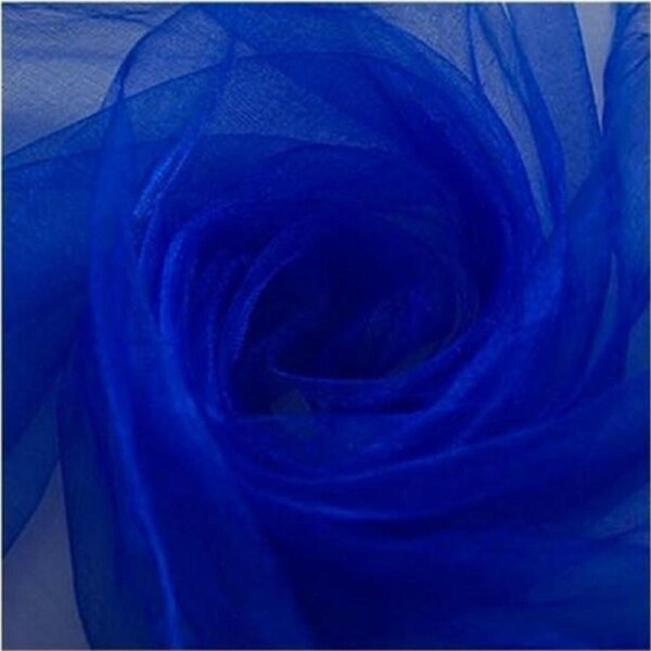 Royal Blue Crystal Organza 48cm x 5m