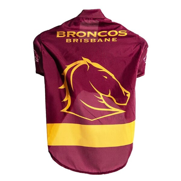 NRL Brisbane Broncos Pet Dog/Puppy Sports Breathable Jersey Clothing/Costume XL