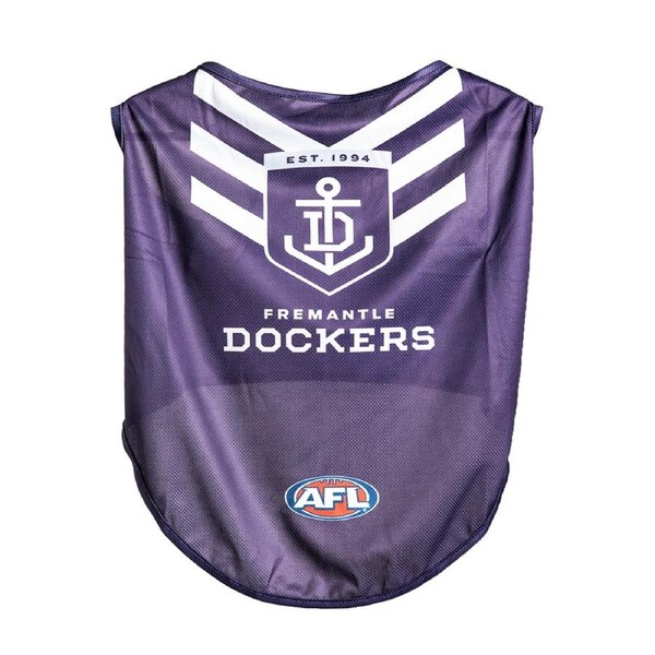 AFL Fremantle Dockers Pet Dog/Puppy Sports Breathable Jersey Clothing/Costume XL