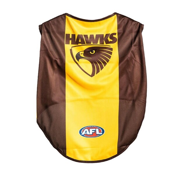 AFL Hawthorn Hawks Pet Dog/Puppy Sports Breathable Jersey Clothing/Costume Extra Large