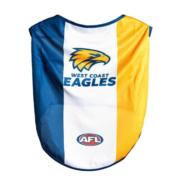 AFL West Coast Eagles Pet Dog/Puppy Sports Breathable Jersey Clothing/Costume S