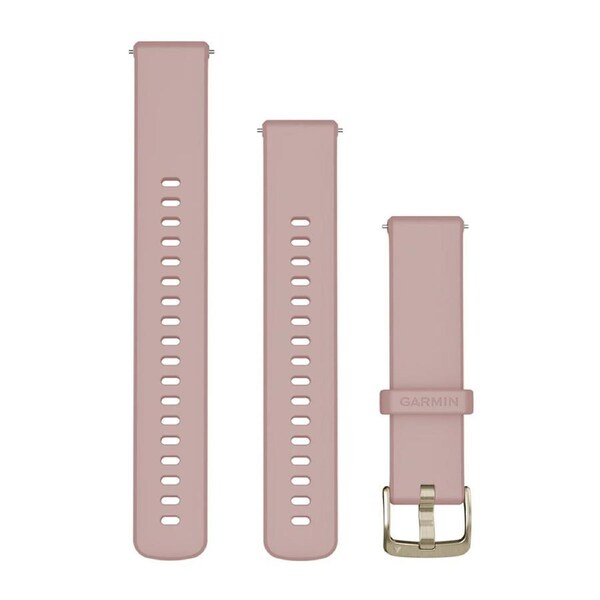 Garmin Quick Release 18mm - Dust rose w/soft gold Silicone Band