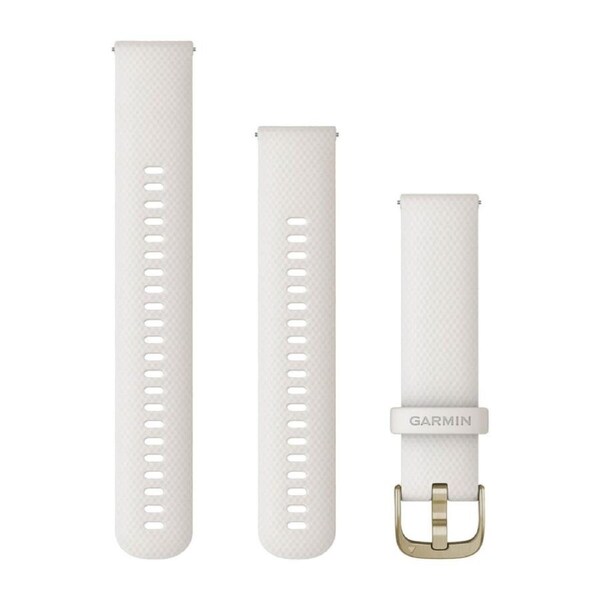 Garmin Quick Release 20mm - Ivory /Cream Gold Silicone Band