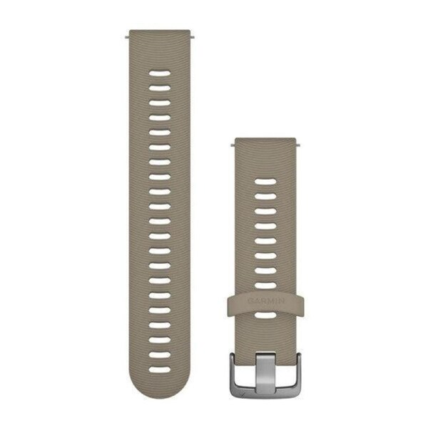 Garmin Quick Release 20mm - Sandstone/Stainless Silicone Band