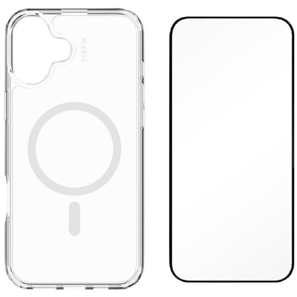 EFM Zurich MagSafe and Impact Screen Protector Bundle For New iPhone 16 Plus-Clear