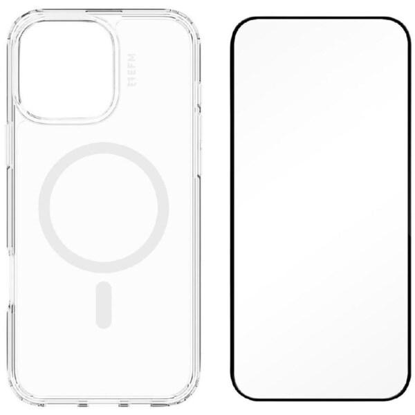 EFM Zurich MagSafe and Impact Screen Protector Bundle For New iPhone 16 Pro Max-Clear
