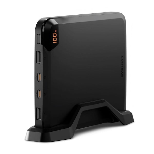 Cygnett VertPWR 25000mAh Laptop Power Bank + Stand - Obsidian Black