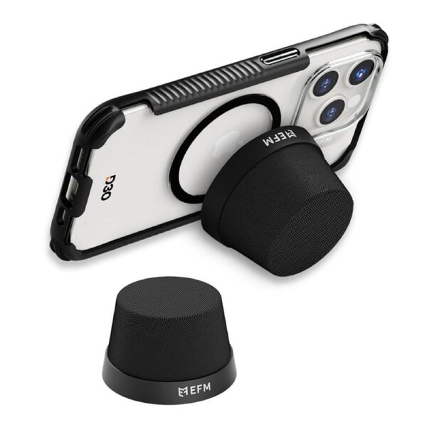 EFM Cloudbreak Mag Bluetooth Speakers Twin Pack with MagSafe Compatibility - Black