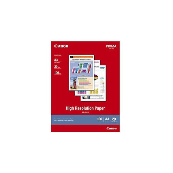 Canon 106gsm High Resolution HR-101N Inkjet Paper A3 Size 20 Sheet