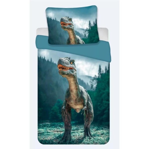 BrandMac Dinosaur Blue Quilt Cover Set - Single Bed Size