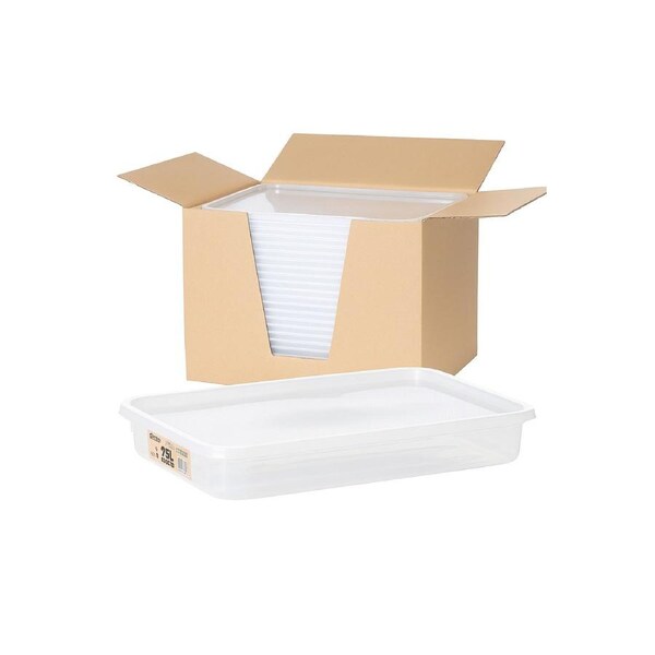 19x 2.5 Litre Food/Storer Storage Containers w/ Lids Bulk Lot 31x22x4.5cm - Made in Australia