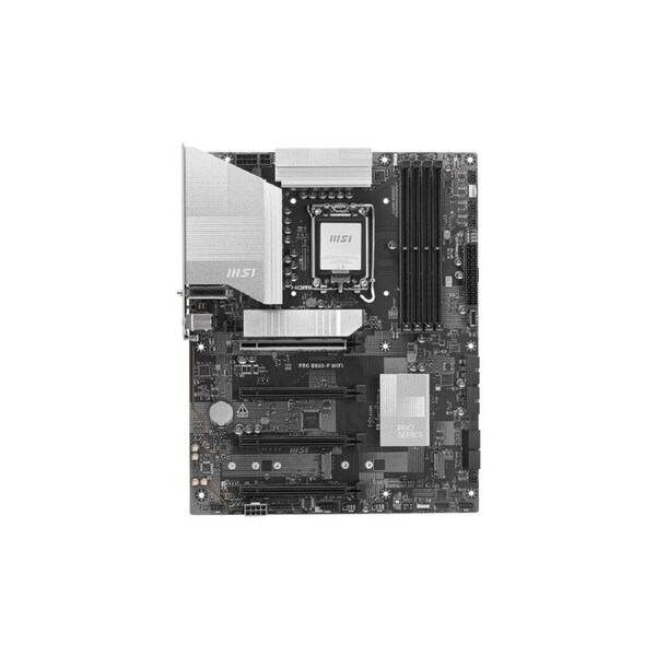MSI Pro PRO B860-P WIFI Gaming Desktop Motherboard - Intel B860 Chipset - Socket LGA-1851 - ATX - Core Ultra Processor Supported - 256 GB DDR5 SDRAM