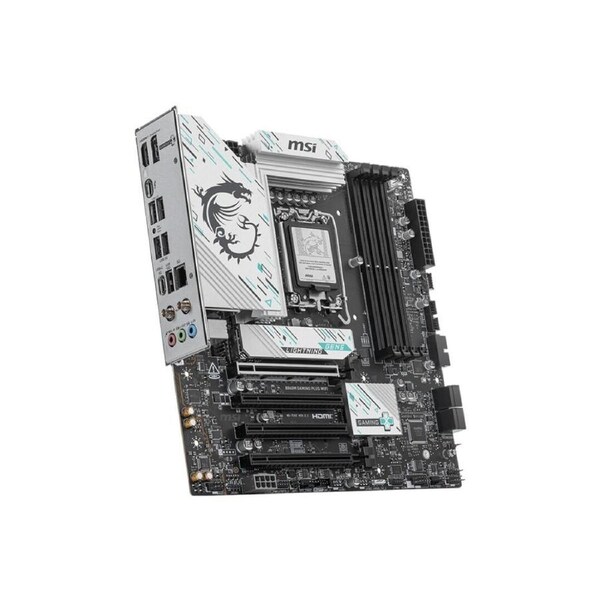 MSI B860M GAMING PLUS WIFI Gaming Desktop Motherboard - Intel B860 Chipset - Socket LGA-1851 - Micro ATX - Core Ultra Processor Supported - 256 GB -