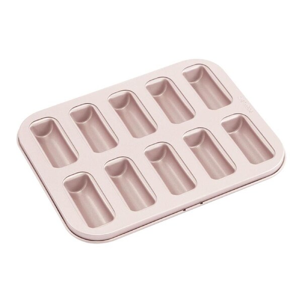 Chefmade 10 Cup Non-Stick Cigar Financier Cake Mould