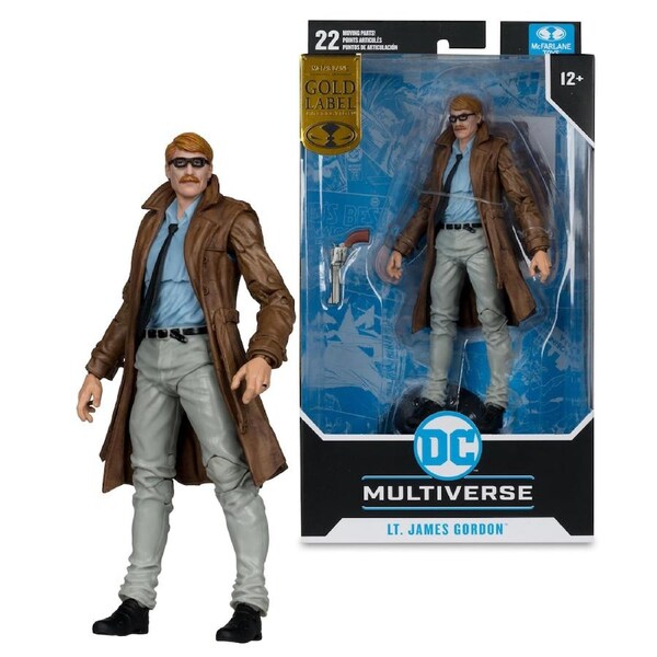 DC Multiverse Gold Label Batman Year One Part Four Lieutenant James Gordon 7 inch Figure