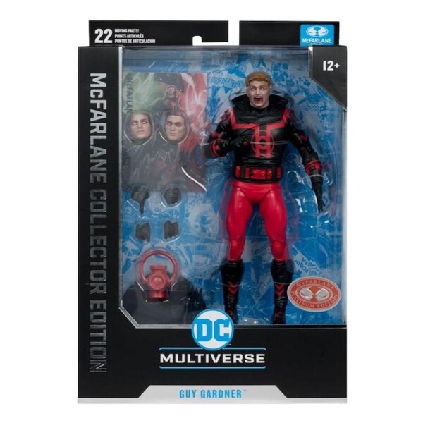 DC Multiverse Collector Edition #37 Green Lantern Guy Gardner Red Lantern Red Platinum Edition 7 inch Action Figure