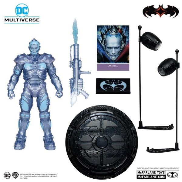 Mcfarlane Gold Label DC Multiverse Batman and Robin Mr Freeze Black Light Edition 7 inch Figure