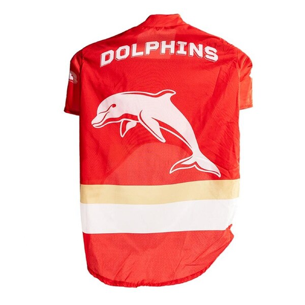 NRL Dolphins Pet Dog/Puppy Sports Rugby Breathable Jersey Clothing/Costume L