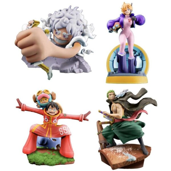 One Piece Egghead Arc Logbox ReBirth Petitrama Set of 4 Figures