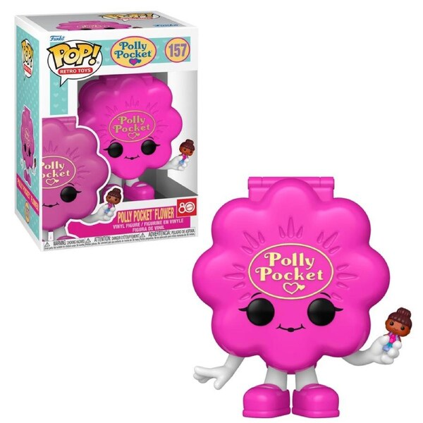 Retro Toys Mattel 80th Anniversary Polly Pocket Flower Shell Pink Funko POP! Vinyl