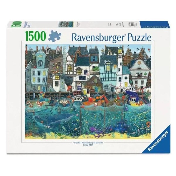 Ravensburger Harbour of Wonders A Bustling Fantasy Port 1500 Piece Jigsaw Puzzle