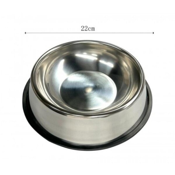 Stainless Steel Pet Bowl 22cm