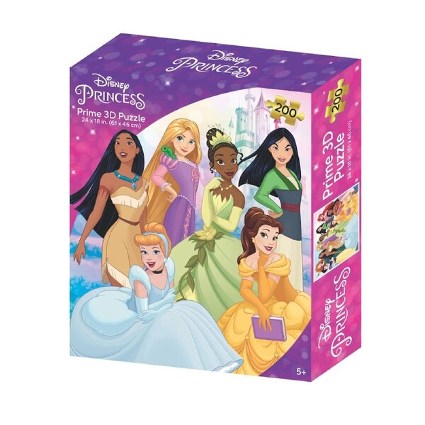 Prime 3D - Disney Princess - 200 Piece 3D Jigsaw