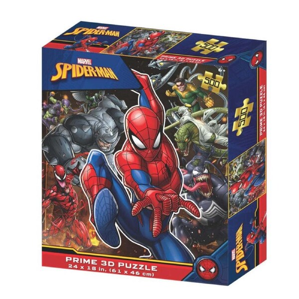 Prime 3D - Marvel Spider-Man - 500 Piece 3D Jigsaw