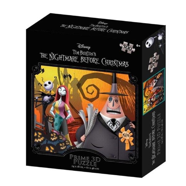 Prime 3D - Nightmare Before Christmas - 500 Piece 3D Jigsaw