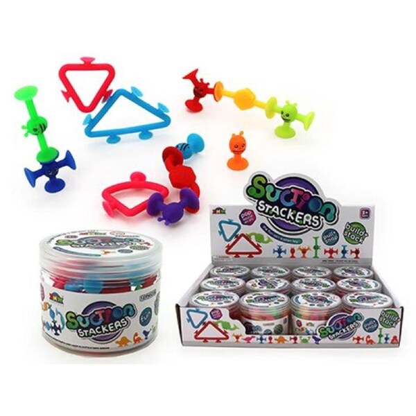 Sensory Suction Stackers – 12pc in tub