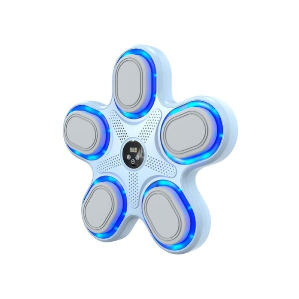 JOYBUY Music Boxing Machine for Kids, Wall Mounted Electronic Boxing Target for Home Indoor and Gym, Gloves Not Included (Blue)