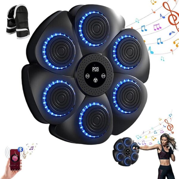 JOYBUY Music Punching Machine 9 Modes with Boxing Gloves for Kids Adult