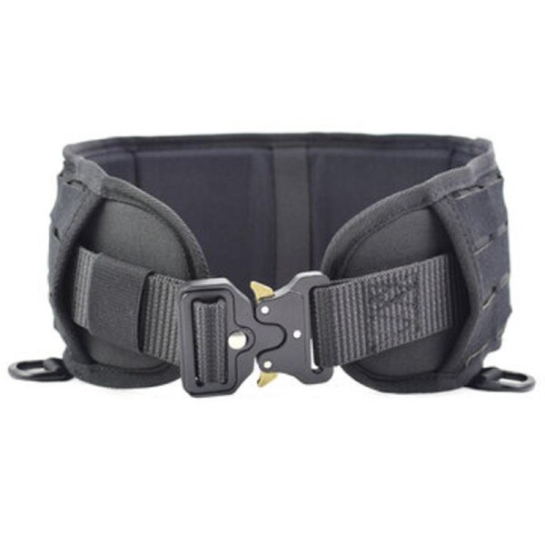 JOYBUY BT007 Molle Oxford Adjustable Tactical Waist Belt Outdoor Hunting CS Army Girdle Tactical Belt BLACK COLOR