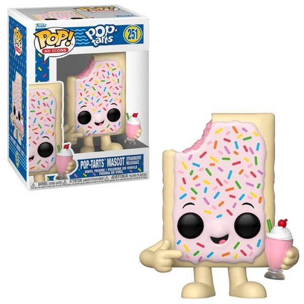 Ad Icons: PopTarts - Pop-Tarts Mascot Strawberry Milkshake Funko POP! Vinyl