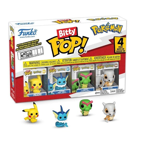 Pokemon Pikachu Bitty 4 Pack Funko POP! Vinyl