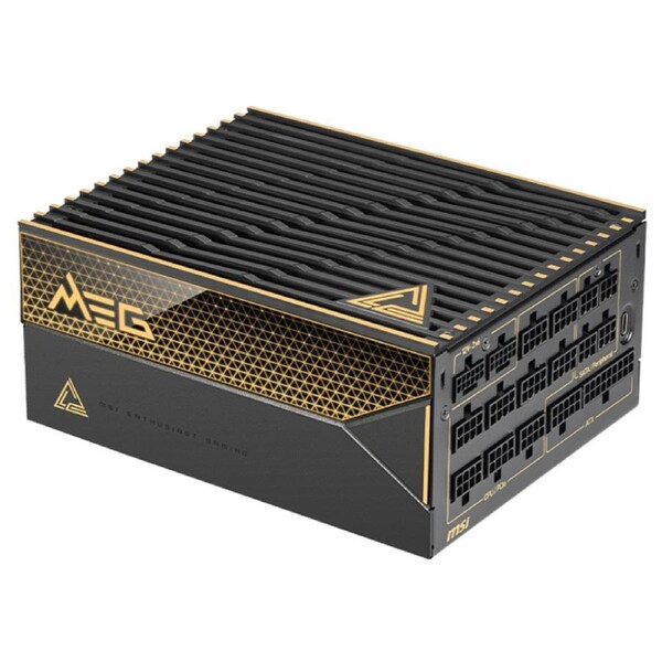 MSI MEG 1600W Ai1600T PCIE5 80+ Titanium Fully Modular ATX Power Supply (MEG Ai1600T PCIE5)