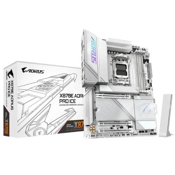 Gigabyte X870E Aorus Pro Ice AM5 ATX Motherboard (X870E AORUS PRO ICE)