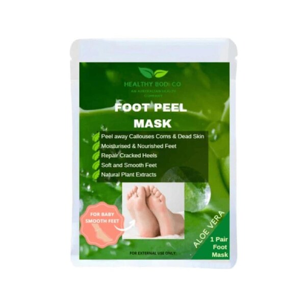 Healthy Bod Co Aloe Vera Foot Peel 1 Pack
