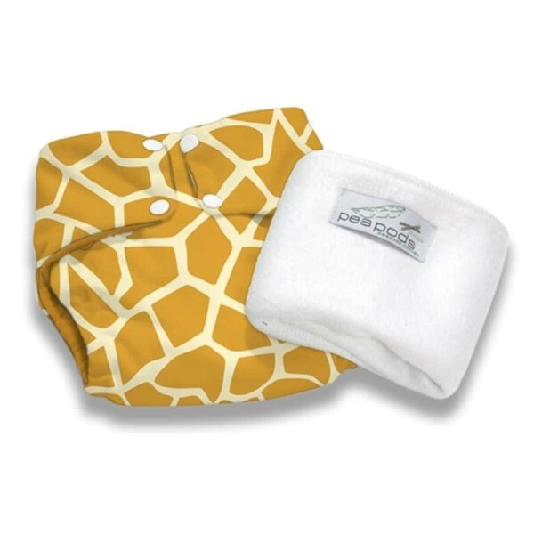 Pea Pods Reusable Nappy One Size Giraffe Print