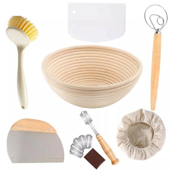 Round Rattan Bread Proofing Basket for Artisan Dough Baking Results