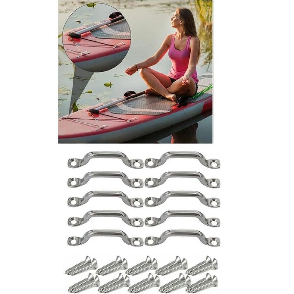 Stainless Steel Lashing Ring Tie Downs for Cargo and Trailer Use 10x