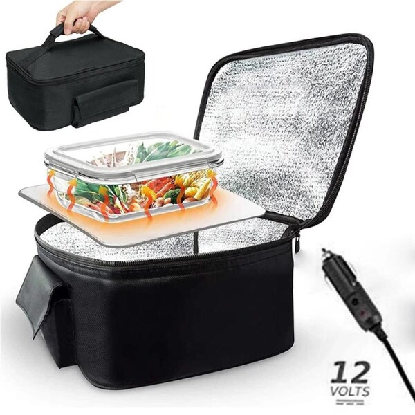 12V Portable Electric Heating Lunch Bag for Travel Office or Camping