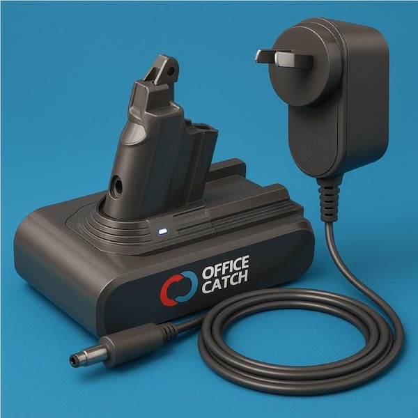 Dyson V6 Compatible Battery & Charger Kit - High-Capacity Replacement for SV03, SV04, DC59, DC61 with Fast Charging