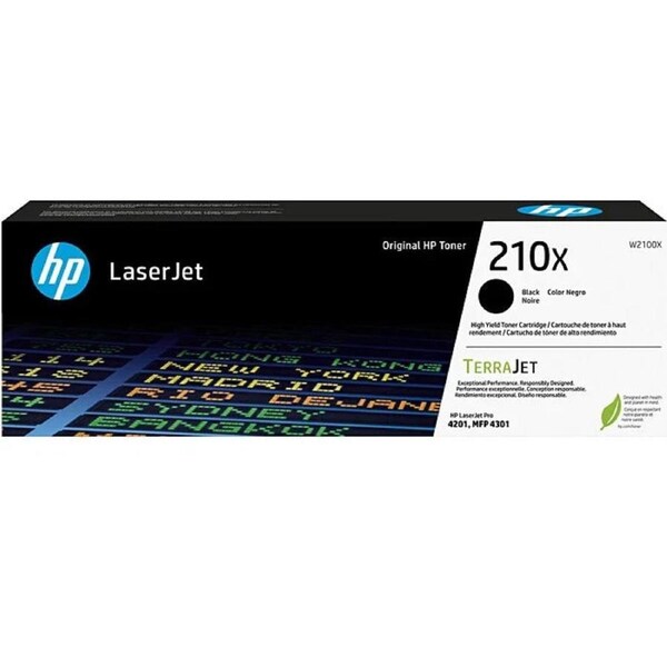 HP 210X Toner Ink Cartridge LaserJet TerraJet Black Genuine Original W2100X
