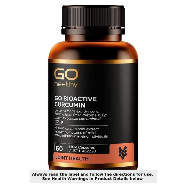 GO Healthy Go Bioactive Curcumin 60 Hard Capsules