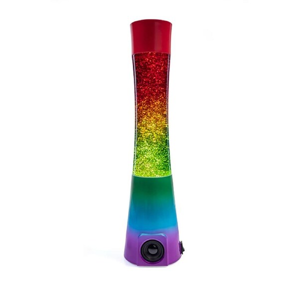 Art + Tech Glitter Kids/Children Bedside Decor Lamp Rainbow 11.2x11.2x40cm