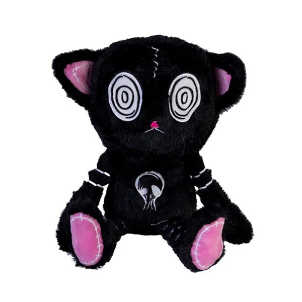 Gus Fink Studio Plush Pal Hypnocat Kids/Children Soft Cuddle Toy Black 11x18cm