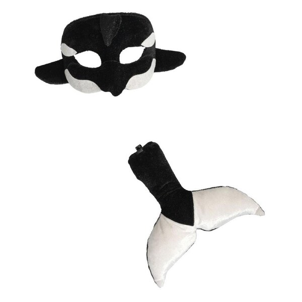 Orca Animal Mask and Tail Set